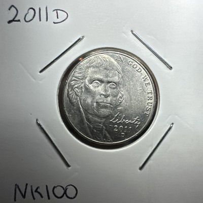 2011 Jefferson nickel die crack error showing a raised irregular line running across the coin design from die metal fatigue